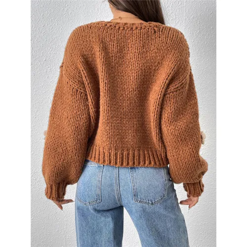 OEM Flower AutumnWinter Pullover Sweater