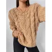 OEM Chunky Knit Loose Knit Pullover Sweater