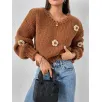 OEM Flower AutumnWinter Pullover Sweater