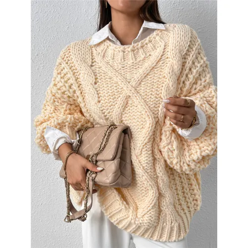 Custom Thick Cotton Women's Sweater Manufacturer