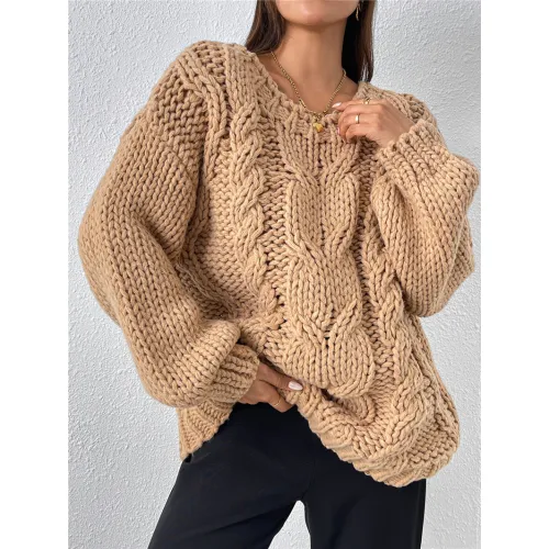 OEM Chunky Knit Loose Knit Pullover Sweater
