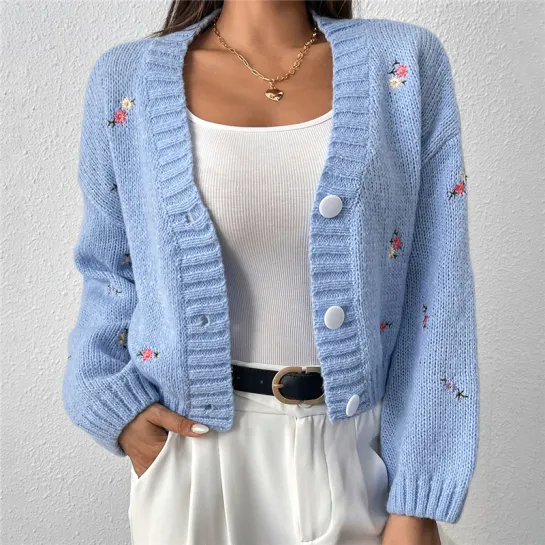 Custom Women Knit Sweater Cardigan