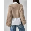 Chunky Knit Short Pullover Sweater Supplier