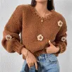 OEM Flower AutumnWinter Pullover Sweater