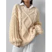Custom Thick Cotton Women's Sweater Manufacturer