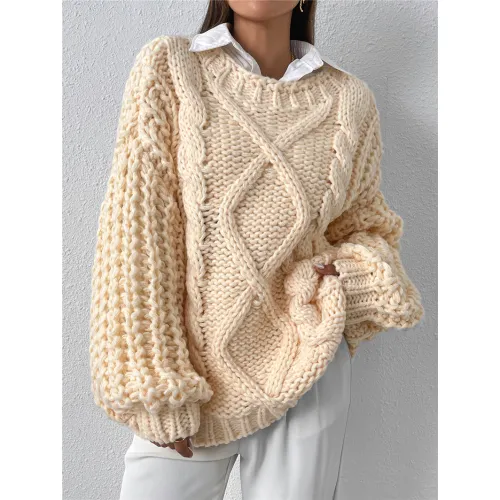 Custom Thick Cotton Women's Sweater Manufacturer