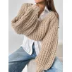 Chunky Knit Short Pullover Sweater Supplier
