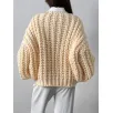 Custom Thick Cotton Women's Sweater Manufacturer
