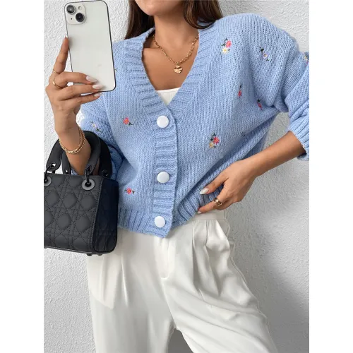 Custom Women Knit Sweater Cardigan