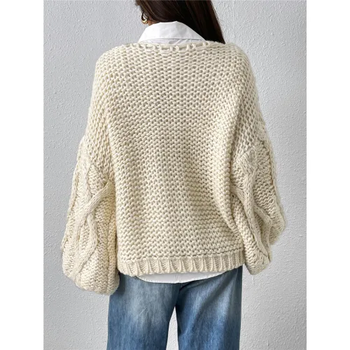 宽松针织套头毛衣批发