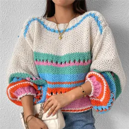 Oversize striped Pullover Sweater Manufacturer