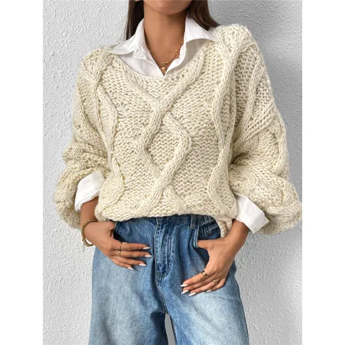 宽松针织套头衫批发