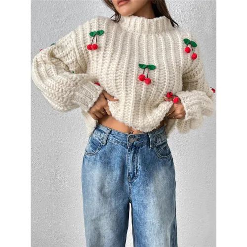 Fábrica de Suéteres Tricotados para Mulheres