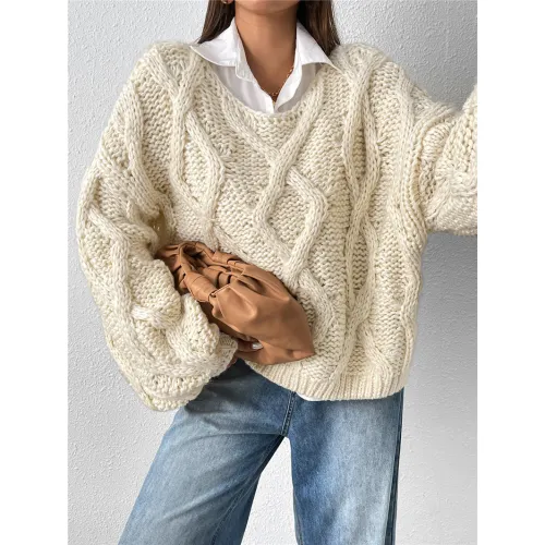 宽松针织毛衣批发