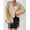 Cardigan Sweater Jacquard Mulierum, Venditio Grosso