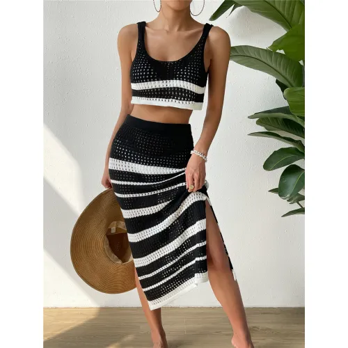 OEM Женская Полосатая Свитерная Комплектация Фабрика