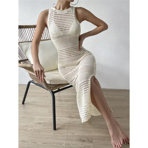 Leverancier van Vrouwelijke Knit Sweater Jurken met Uitsnijdingen