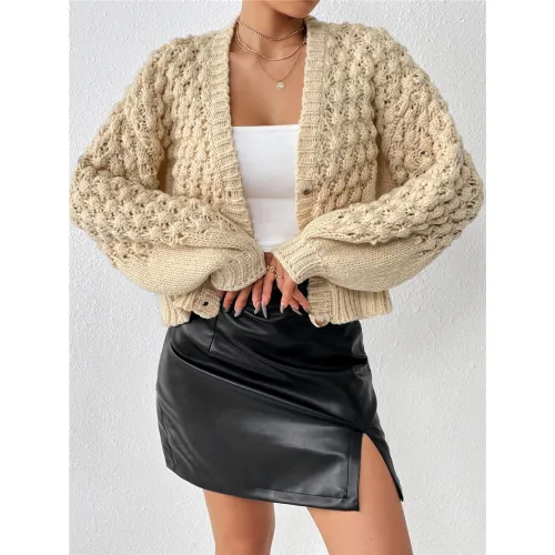 Sarcina Jacquard Cardigan Mulierum Luporum