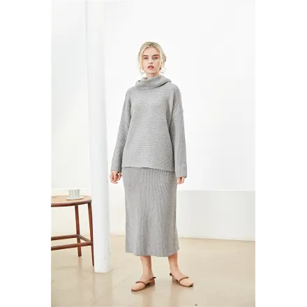 Ladies Knit Sweater Set Supplier