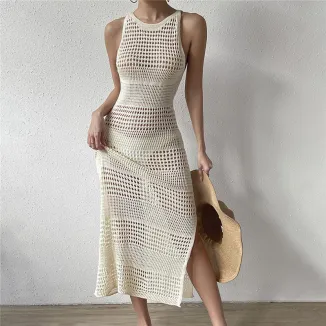 Women's Cutout Knit Sweater Dress Supplier