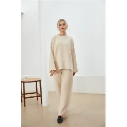 Set Atasan Seluar Sweater Wanita OEM