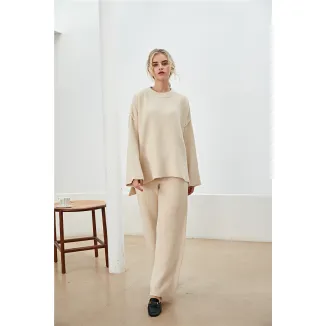 OEM Women's Sweater Pants Top Set