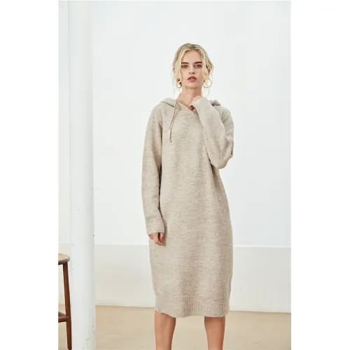 Women's Long Hooded Sweatshirt Dress Wholesale