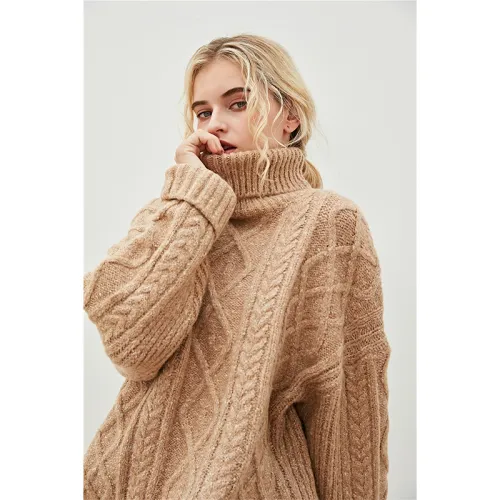 Women's Long Sleeve Turtleneck Sweater