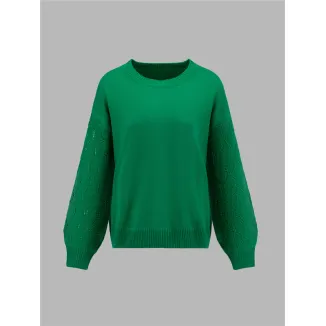 Women's Knit Crewneck Sweater Supplier