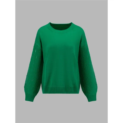Women's Knit Crewneck Sweater Supplier