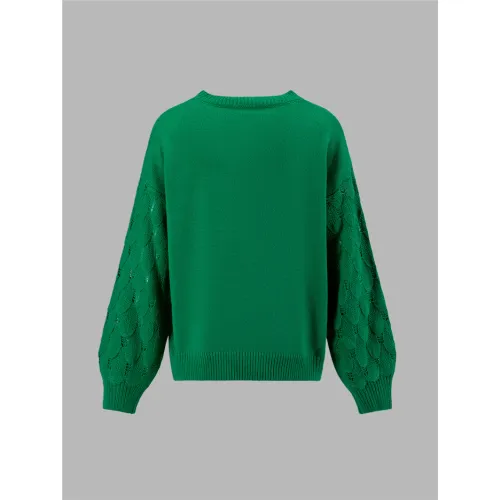 Women's Knit Crewneck Sweater Supplier