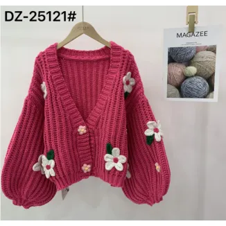 CUSTOM WOMEN KNIT EMBROIDER SWEATER CARDIGAN