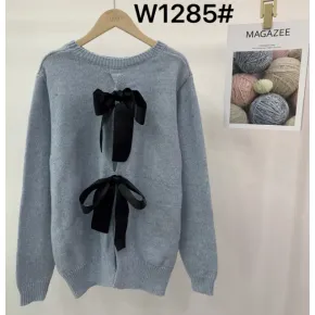 Damen Strickpullover mit Schmetterlingsdesign