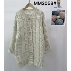Women's woven pattern design cardigan