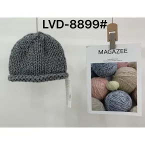 Circular top knitted hat