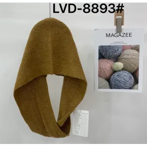 Unique cross wound neck knitted hat