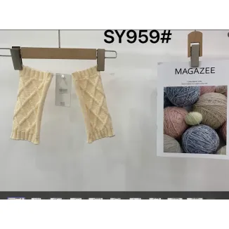 Knitted straight tube gloves