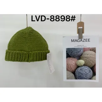 Cappello lavorato a maglia monocolore