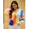 Women's short cardigan sweater jacket