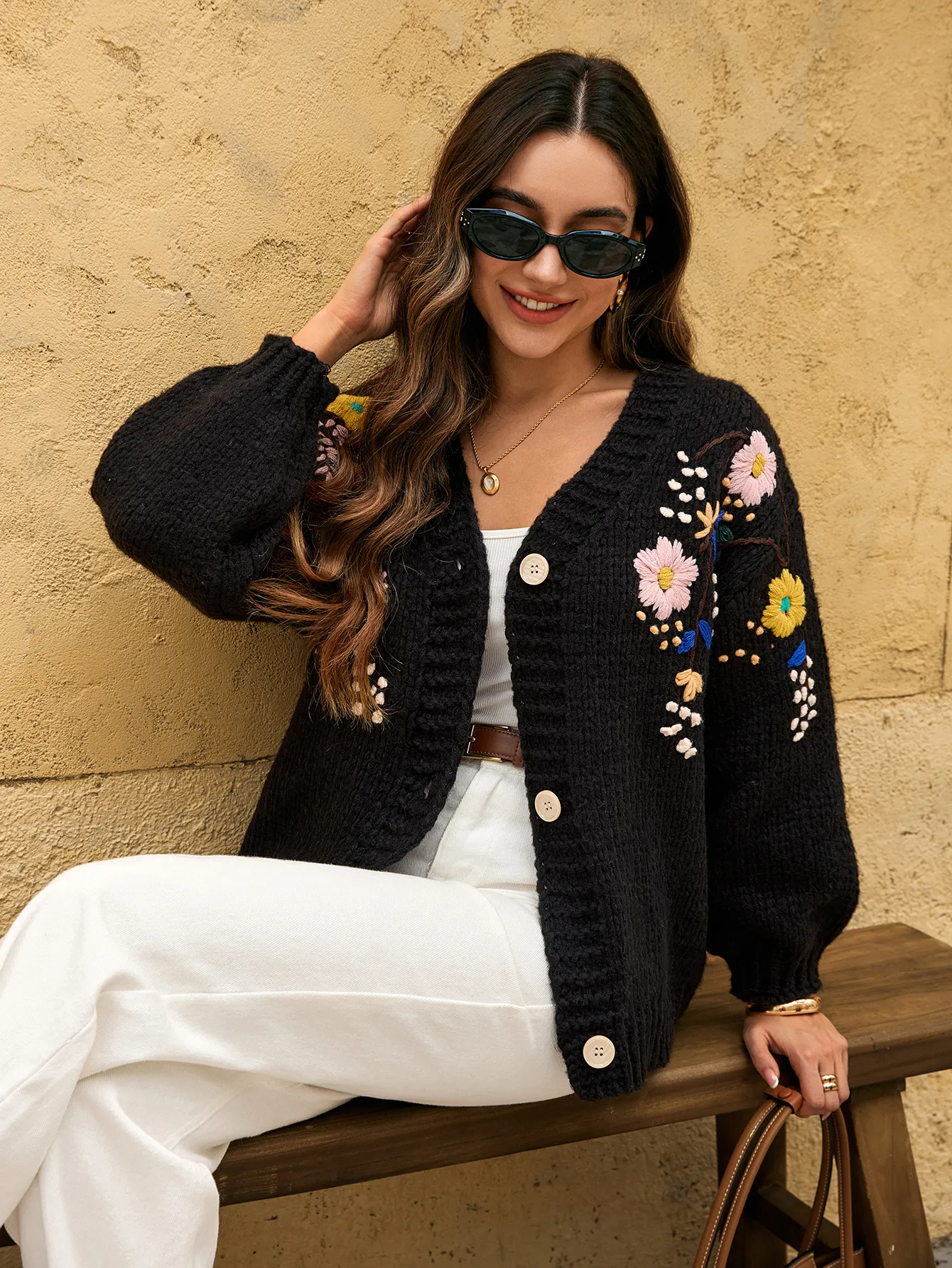 Kvinders sort cardigan