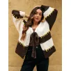 Cardigã feminino com cordão ajuste
