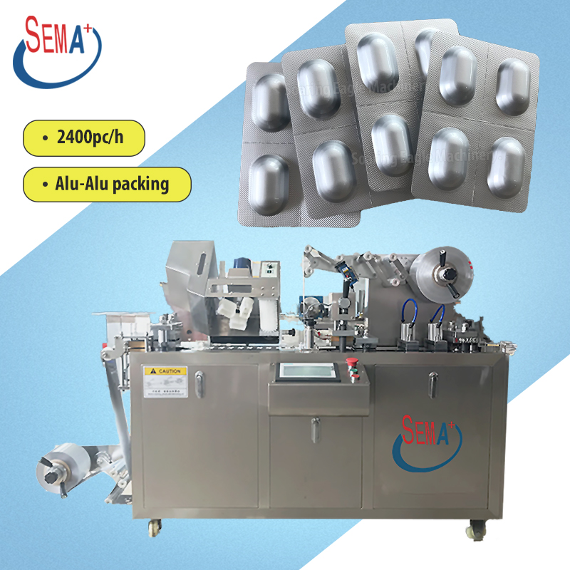 Cover Packing Machine Small Pharmaceutical Tablet Aluminum Aluminum Plastic Bubble Cover Packaging ...