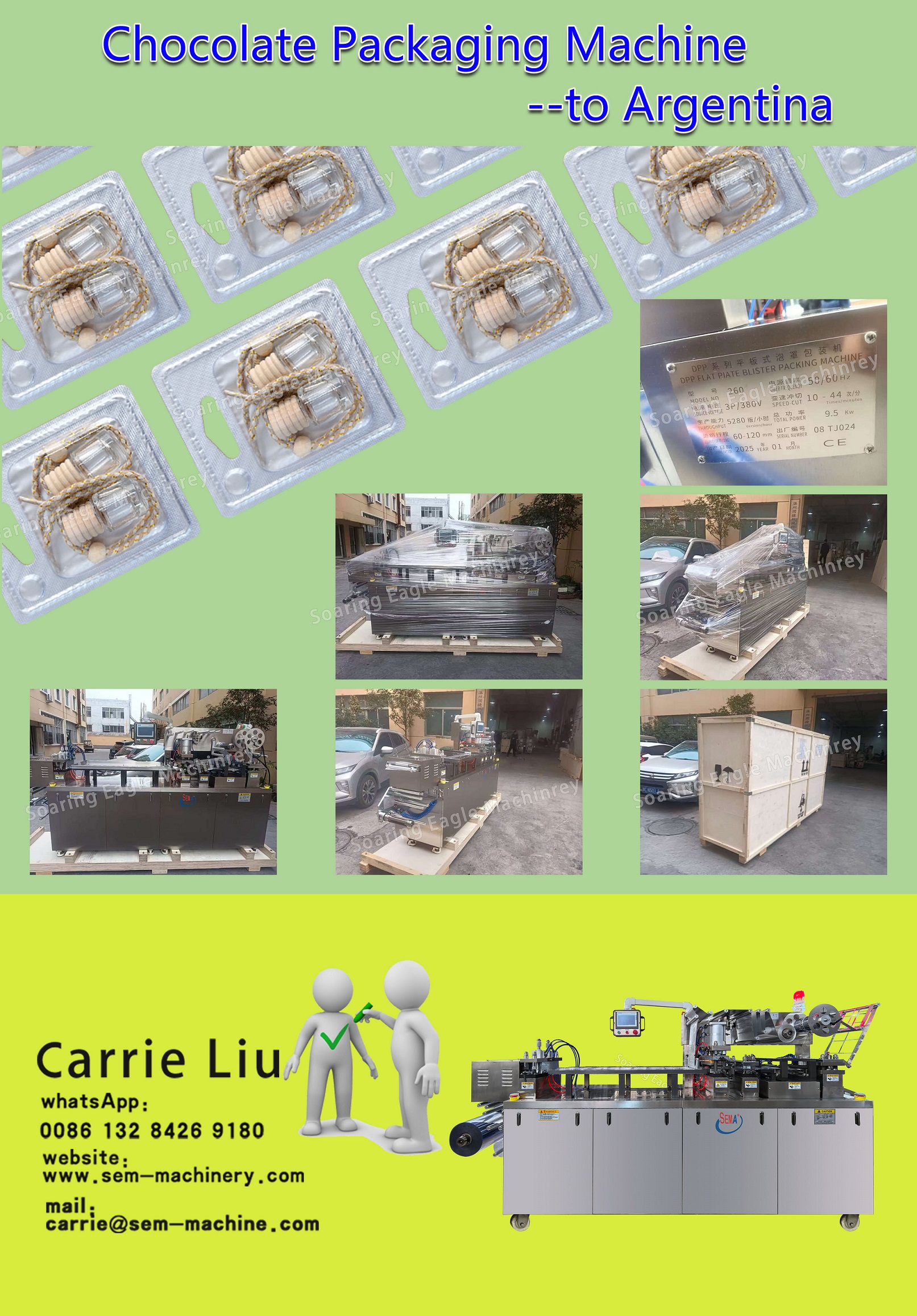 Full automatic perfume blister packing machine--delivered to Argentina