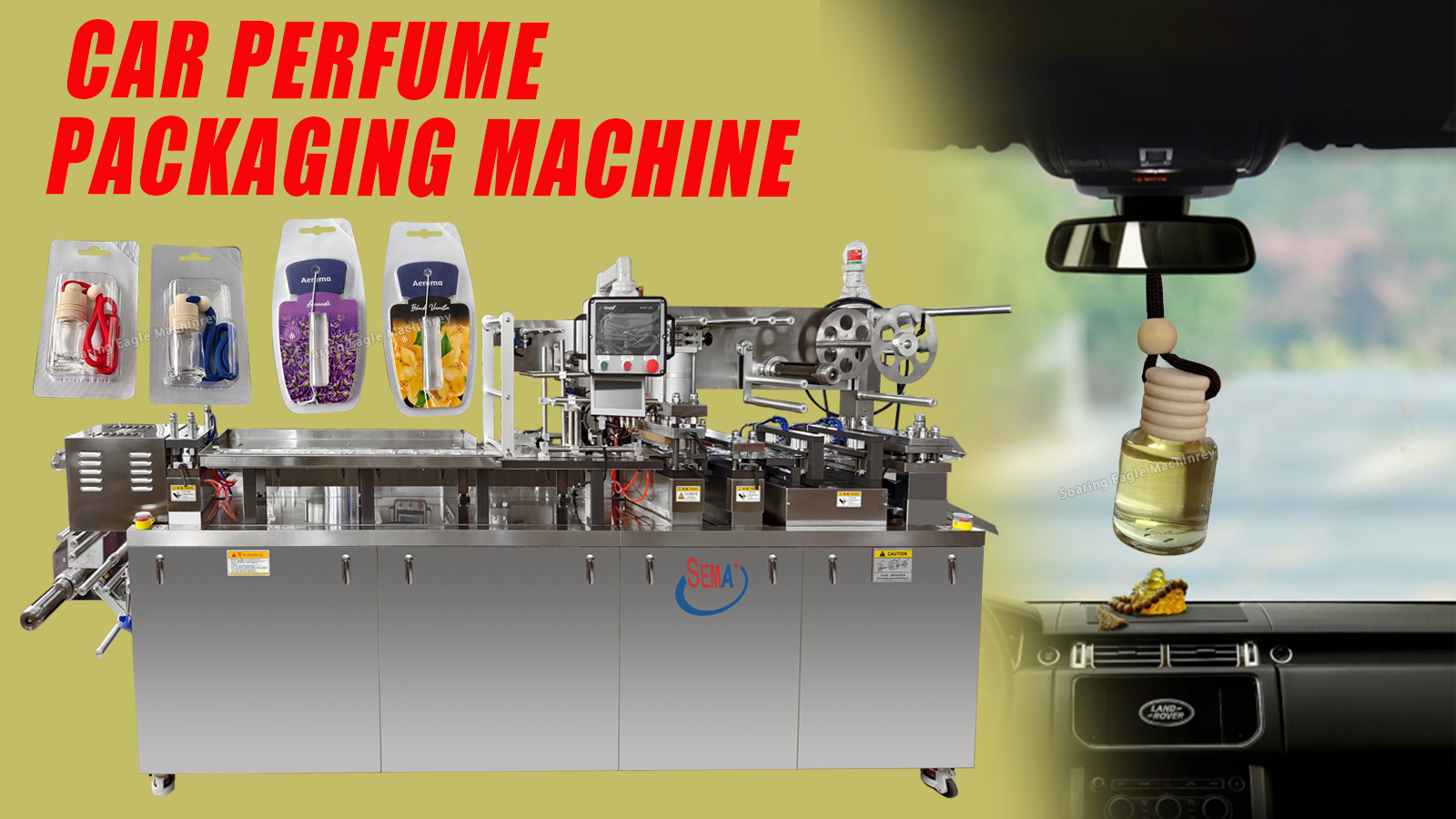 Automatic perfume car air freshener lab pet wash liquid product blister packing machine