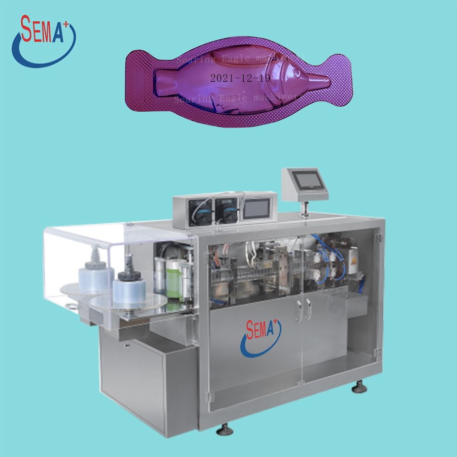 automatic Thermoforming PVC PET vial forming and filling sealing ...