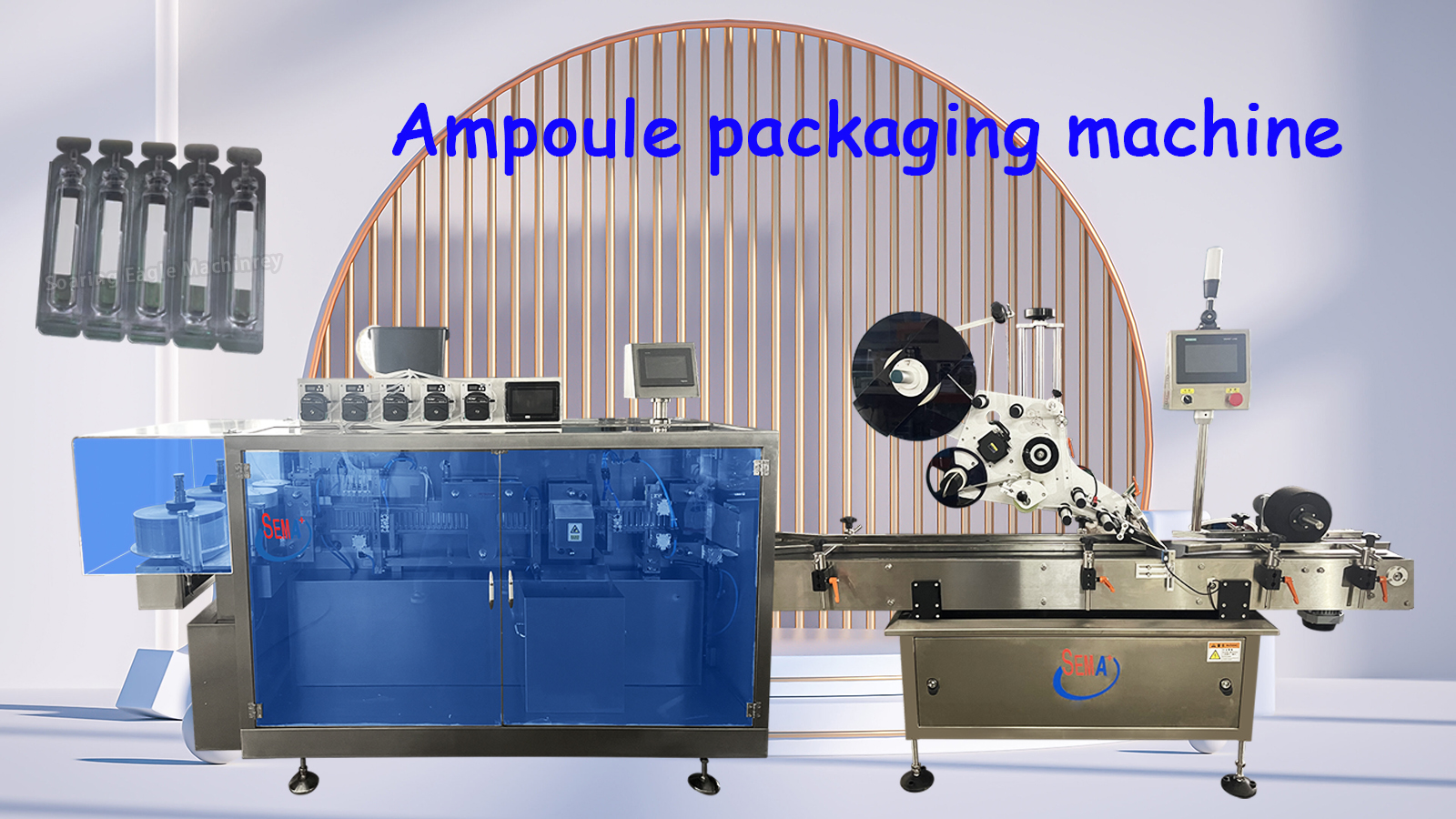 Automatic single dose plastic ampoule filling sealing machine for essence liquid