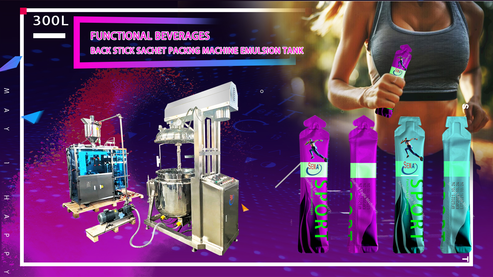 Emulsification Reactor Steel Mixing Tank Sachet Machine