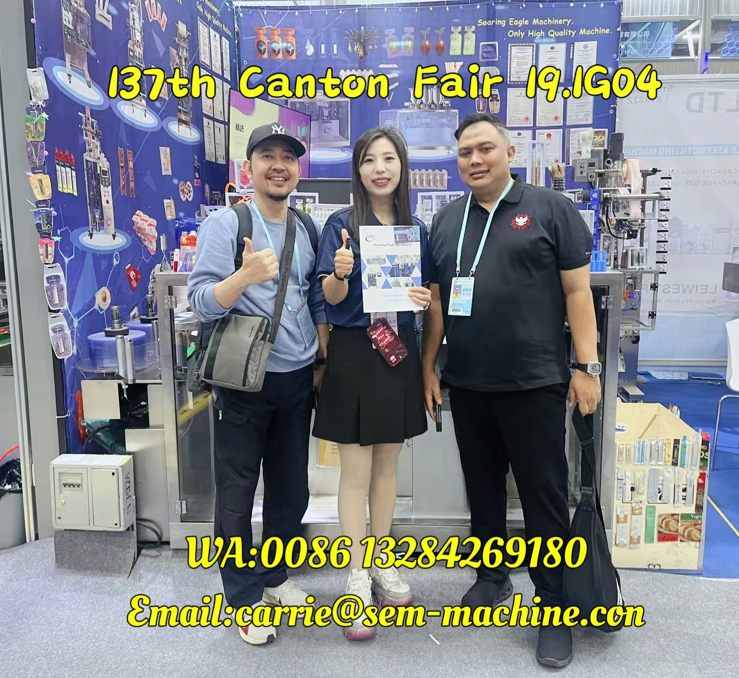 Warm Welcome to our 137th Canton Fair --Soaring Eagle Machinery