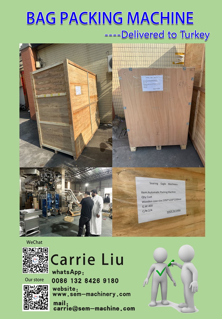 Hot sale sachet packing machine--Delivered to Turkey