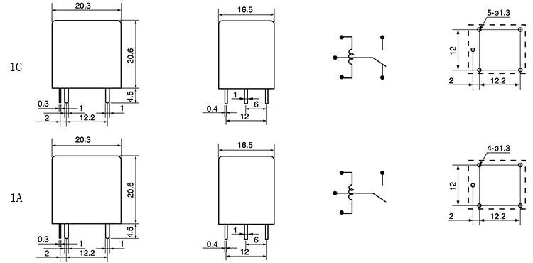 22f Pcb High-Quality PCB Relay JZC-22F (21F) for Robust Performance